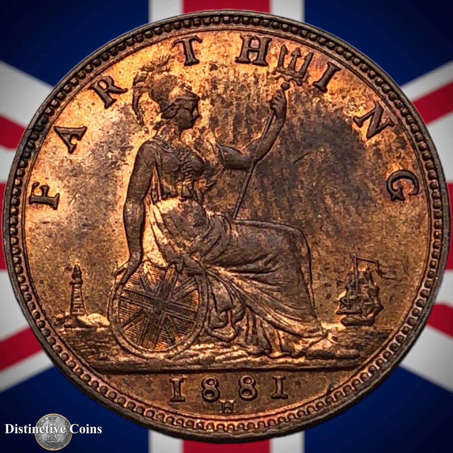Great Britain 1881 H Farthing 1/4d GB3979