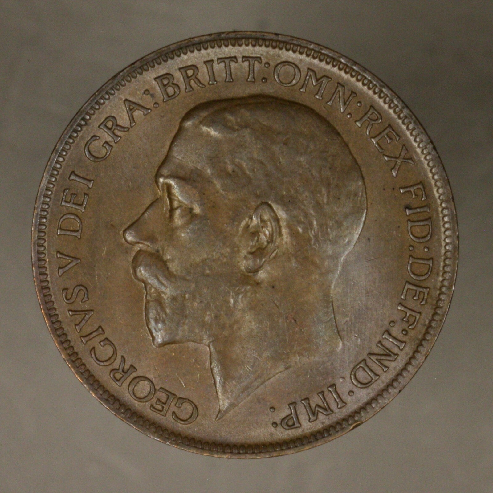Great Britain 1921 Penny AU/ UNC