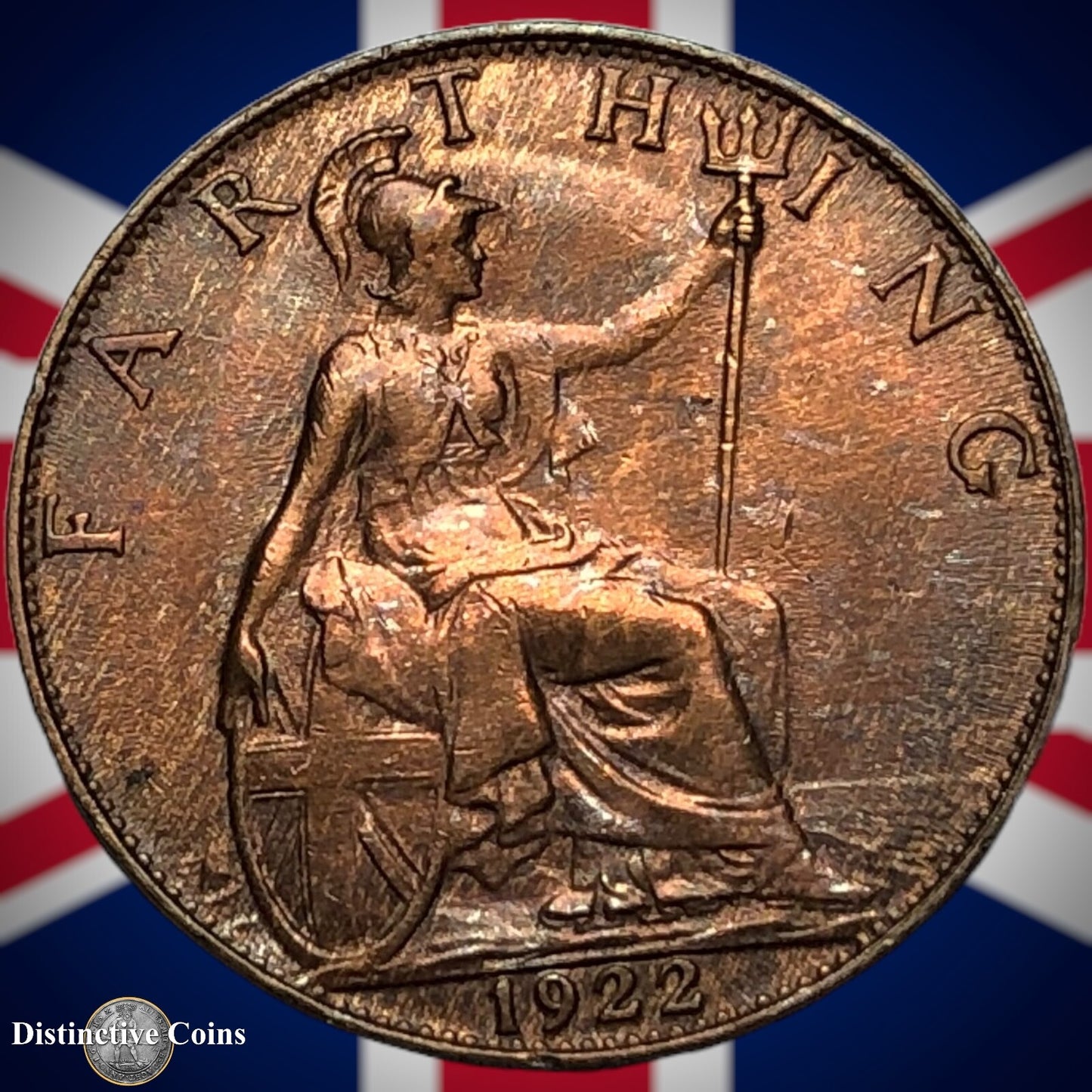 Great Britain 1922 Farthing 1/4d GB4765