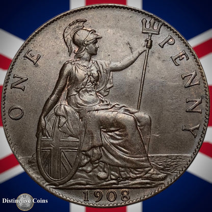 Great Britain 1908 Penny 1d GB6710