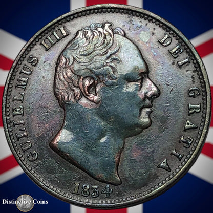 Great Britain 1834 Half Penny 1/2d GB5228