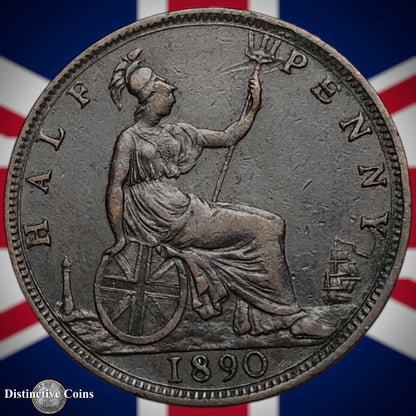 Great Britain 1890 Half Penny 1/2d GB5655