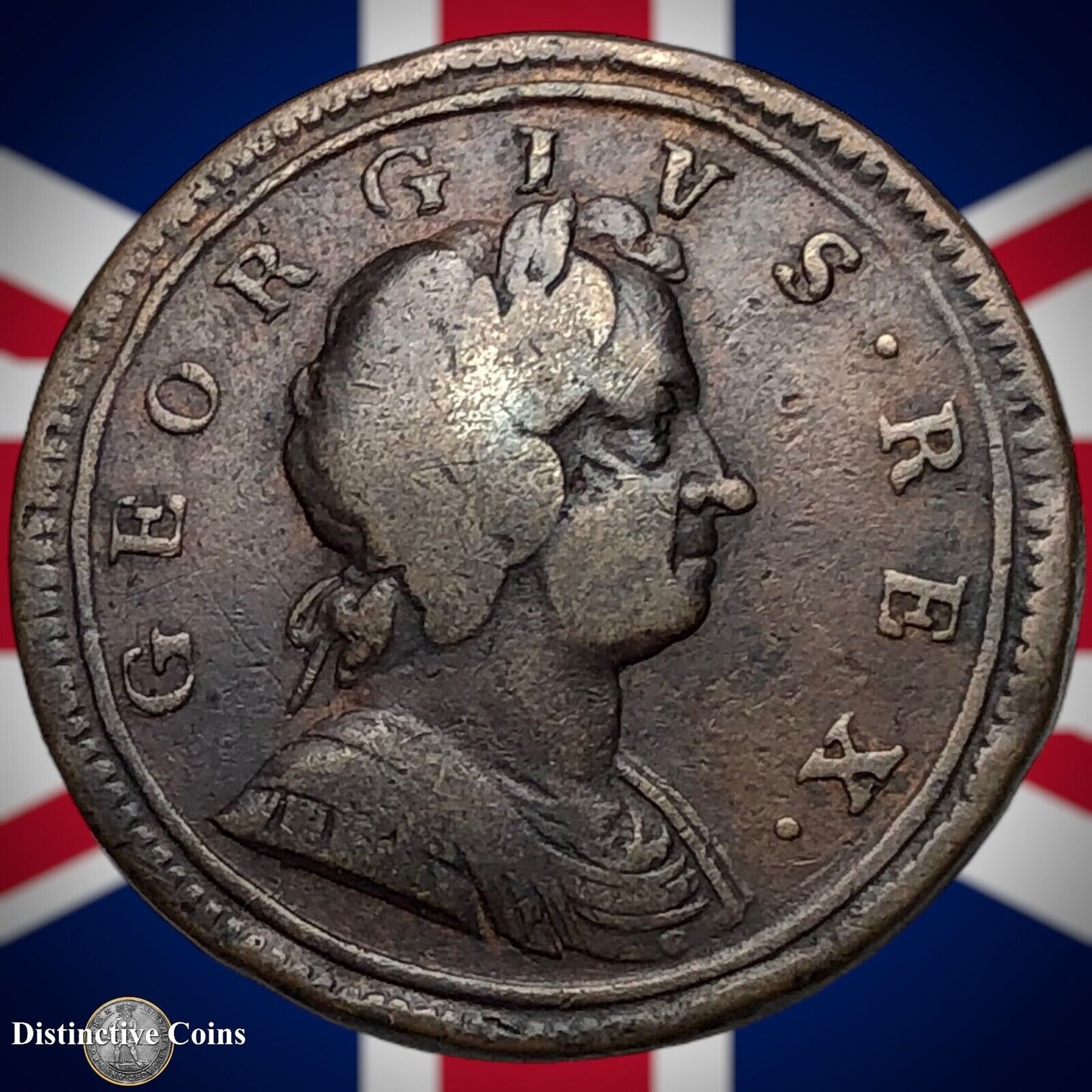 Great Britain 1724 Half Penny 1/2d GB5032