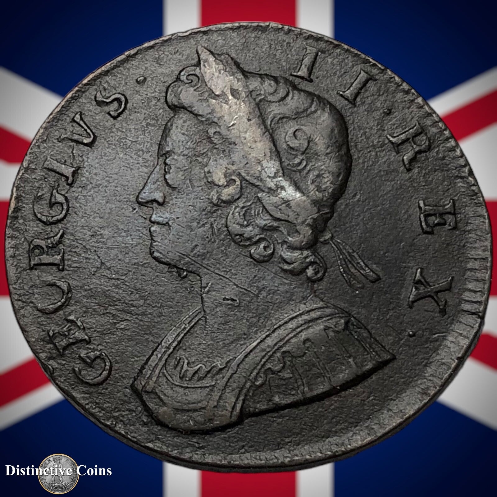 Great Britain 1734 Half Penny 1/2d GB5052