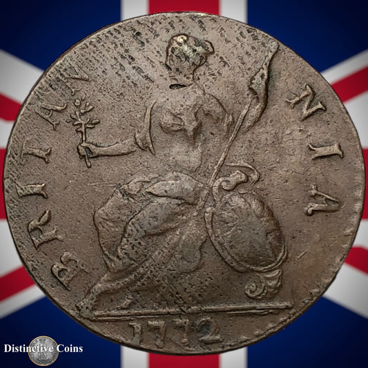 Great Britain 1772 Half Penny 1/2d GB5107