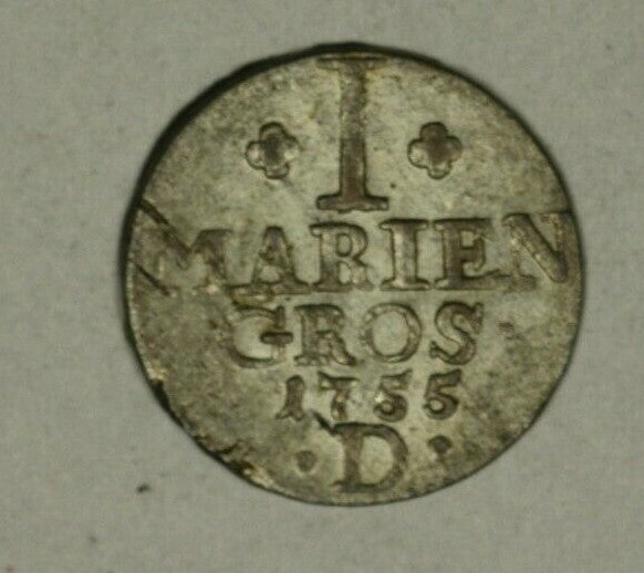 Germany East Friesland Silver Mariengroschen 1755-D  AU  A2077