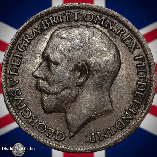 Great Britain 1918 Farthing 1/4d GB4698