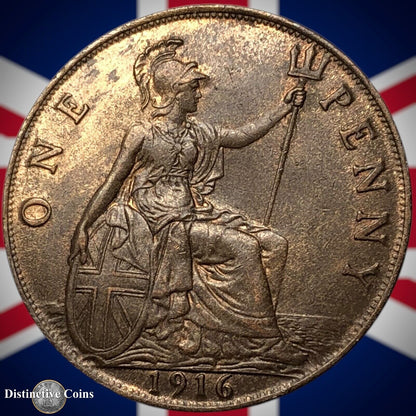 Great Britain 1916 Penny 1d GB6838