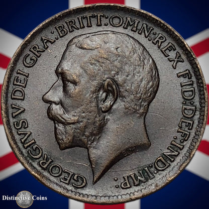 Great Britain 1913 Farthing 1/4d GB4661