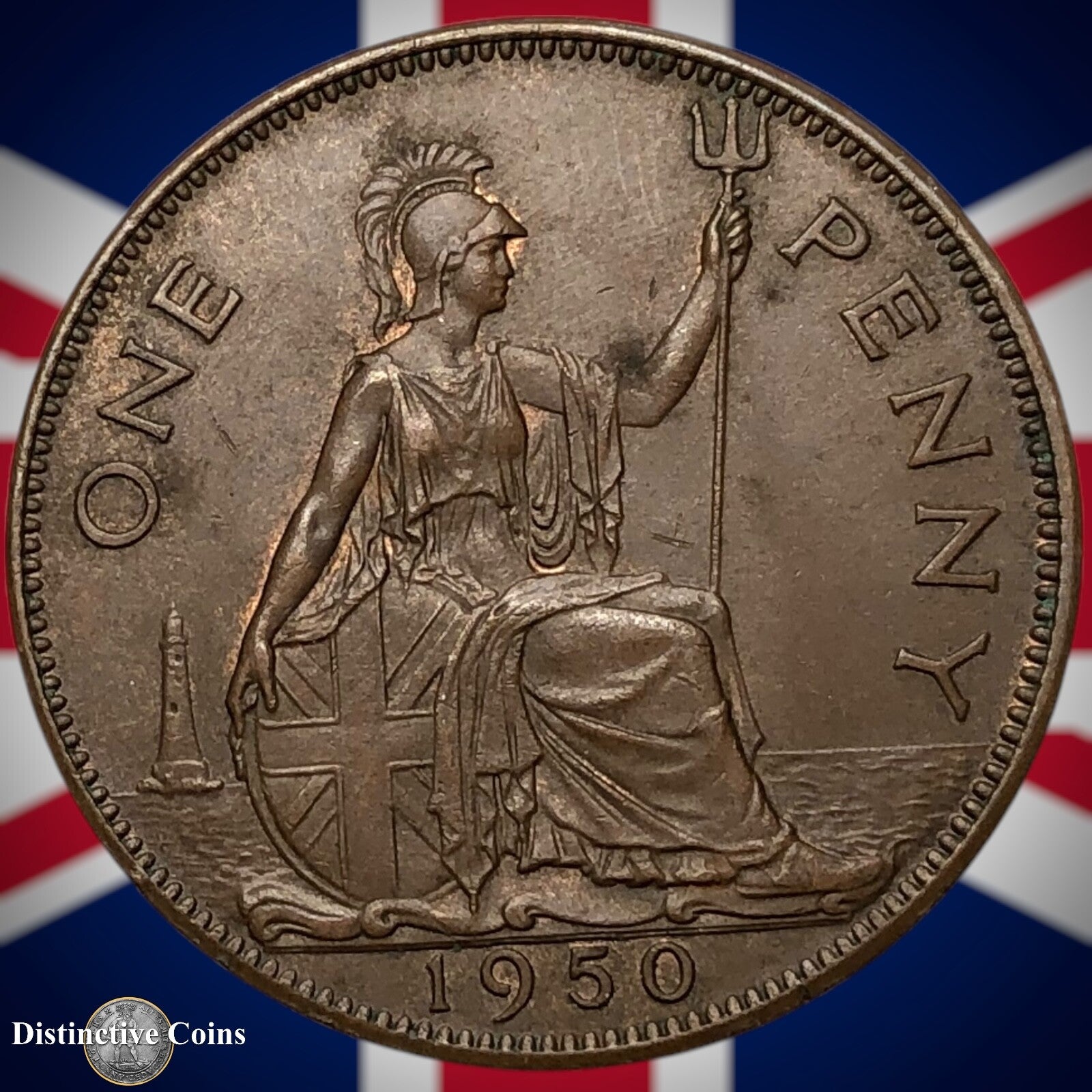 Great Britain 1950 Penny 1d GB7312