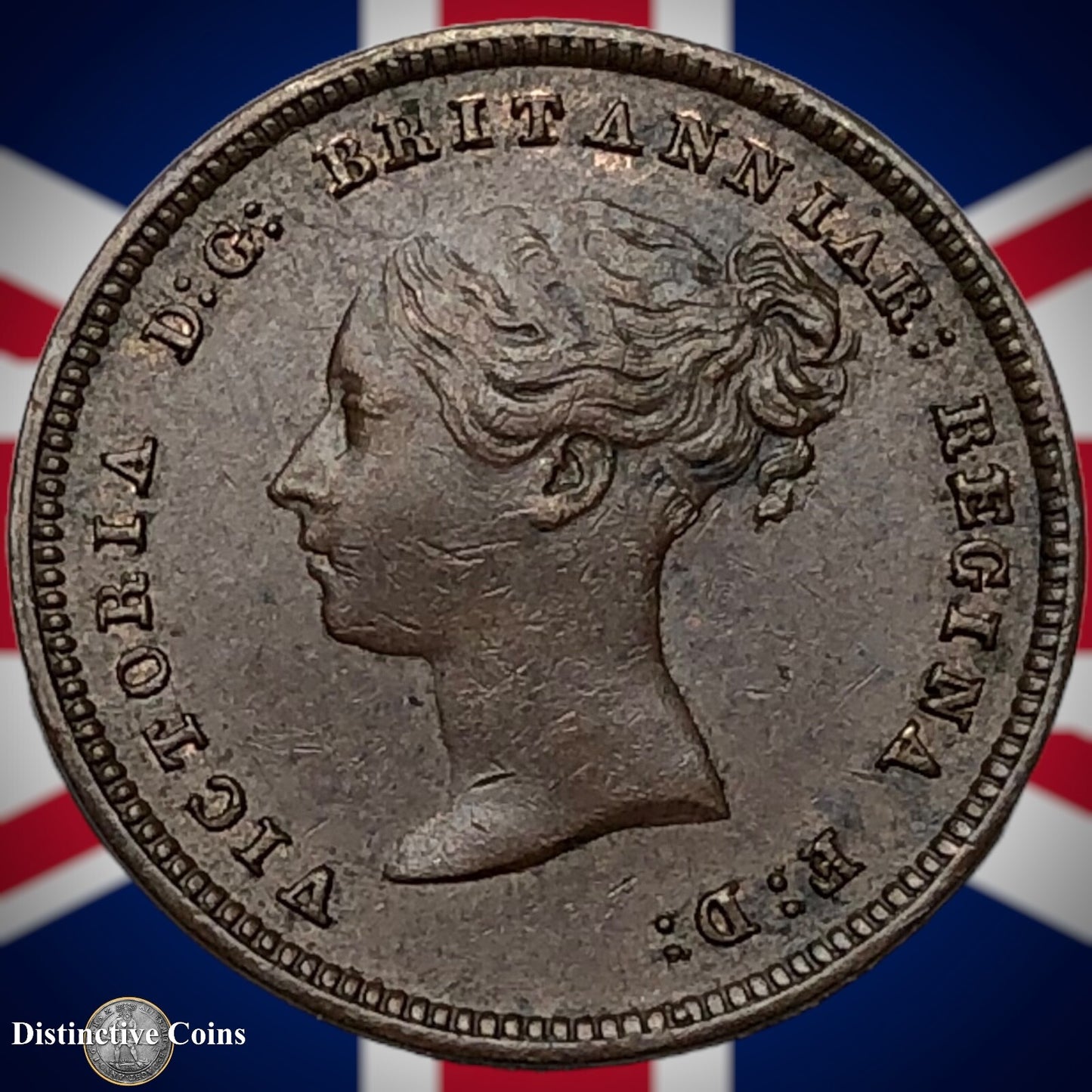 Great Britain 1843 Half Farthing 1/2 Penny GB3068