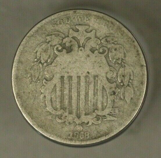 1868 Shield Nickel Circulated     