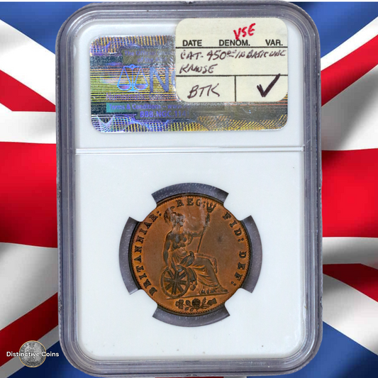 Great Britain 1852 1/2 Penny NGC Unc Details - GBS064
