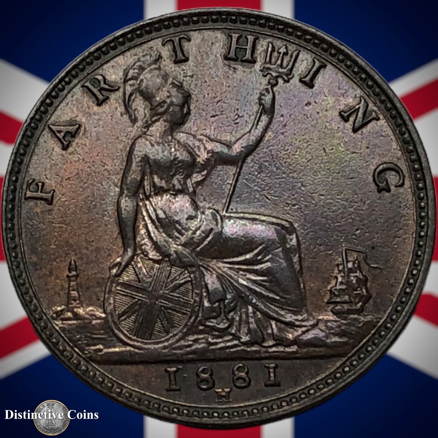 Great Britain 1881 H Farthing 1/4d GB3994