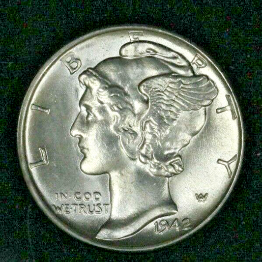 US 1942 S Mercury Dime 10 Cents FB   A2643