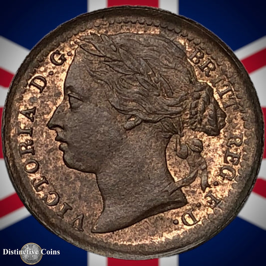 Great Britain 1885 Third Farthing 1/3 Penny GB3027