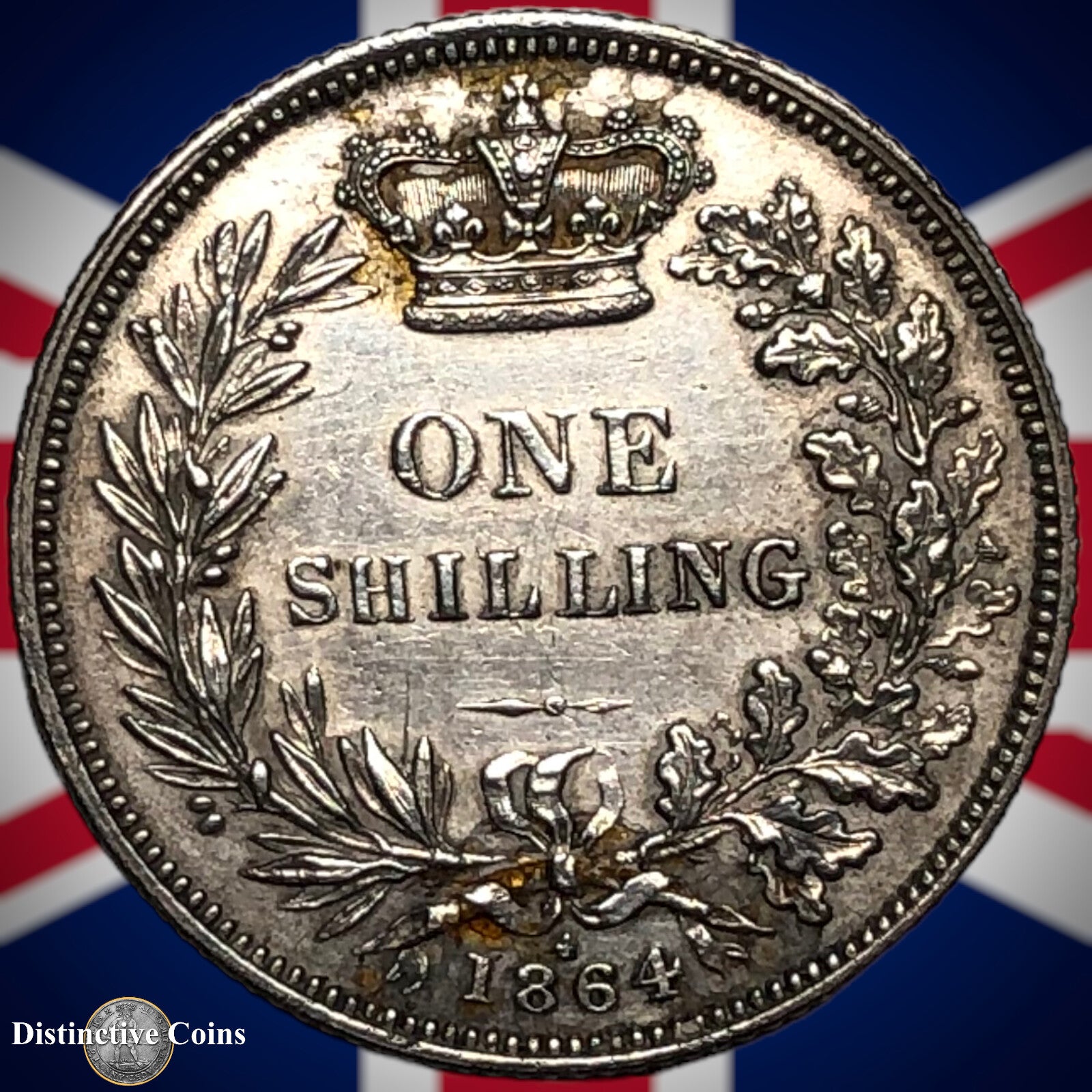 Great Britain 1864 British One Shilling GB0276