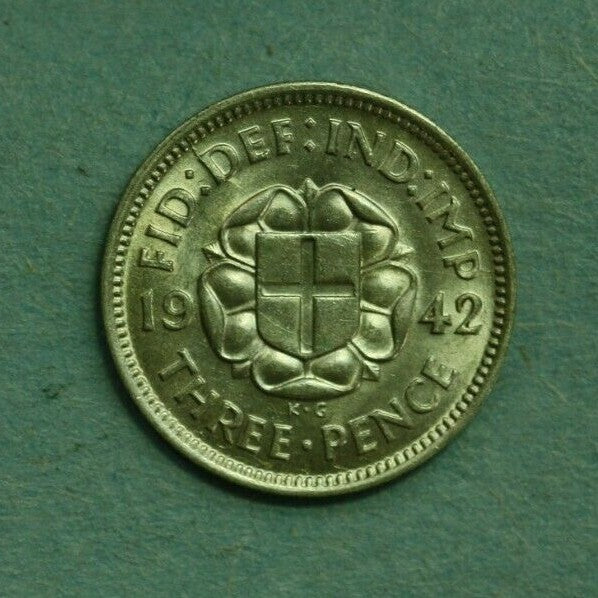 Great Britain 1942 3 Pence UNC  A387
