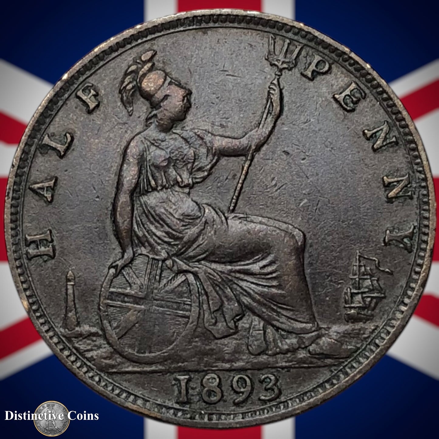 Great Britain 1893 Half Penny 1/2d GB5703