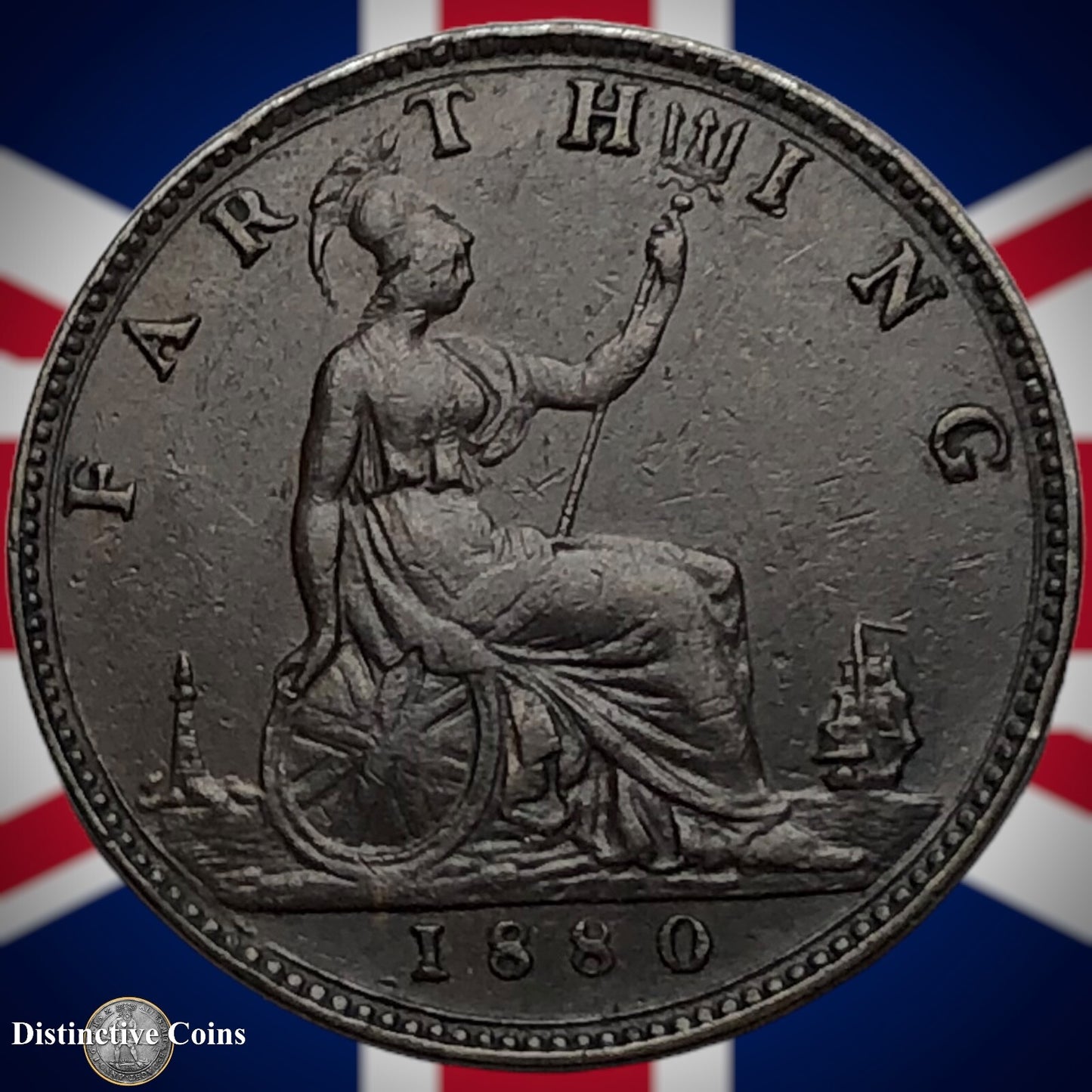 Great Britain 1880 Farthing 1/4d GB3846