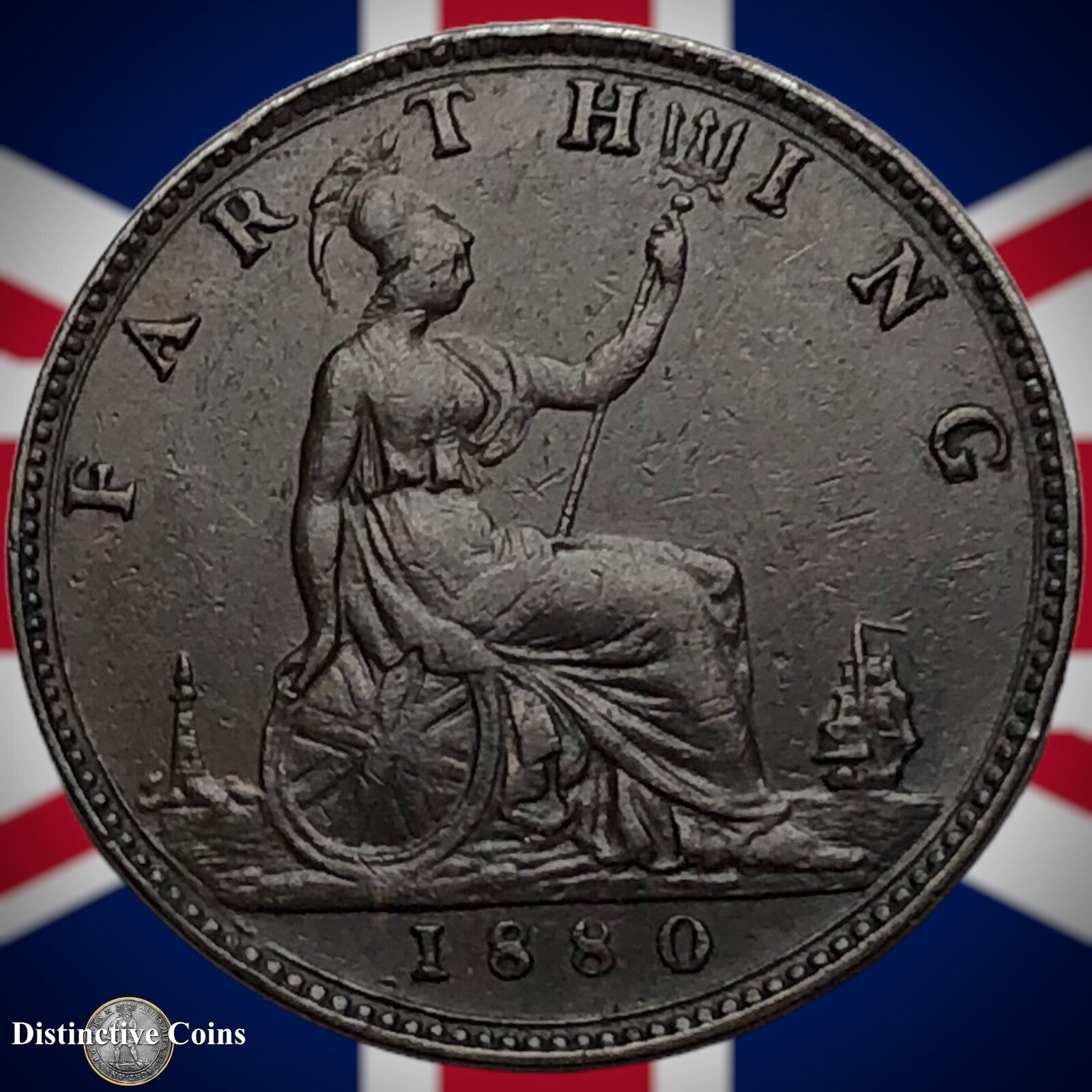 Great Britain 1880 Farthing 1/4d GB3846