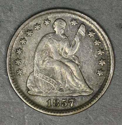 US 1857 Seated Liberty Half Dime   A3134