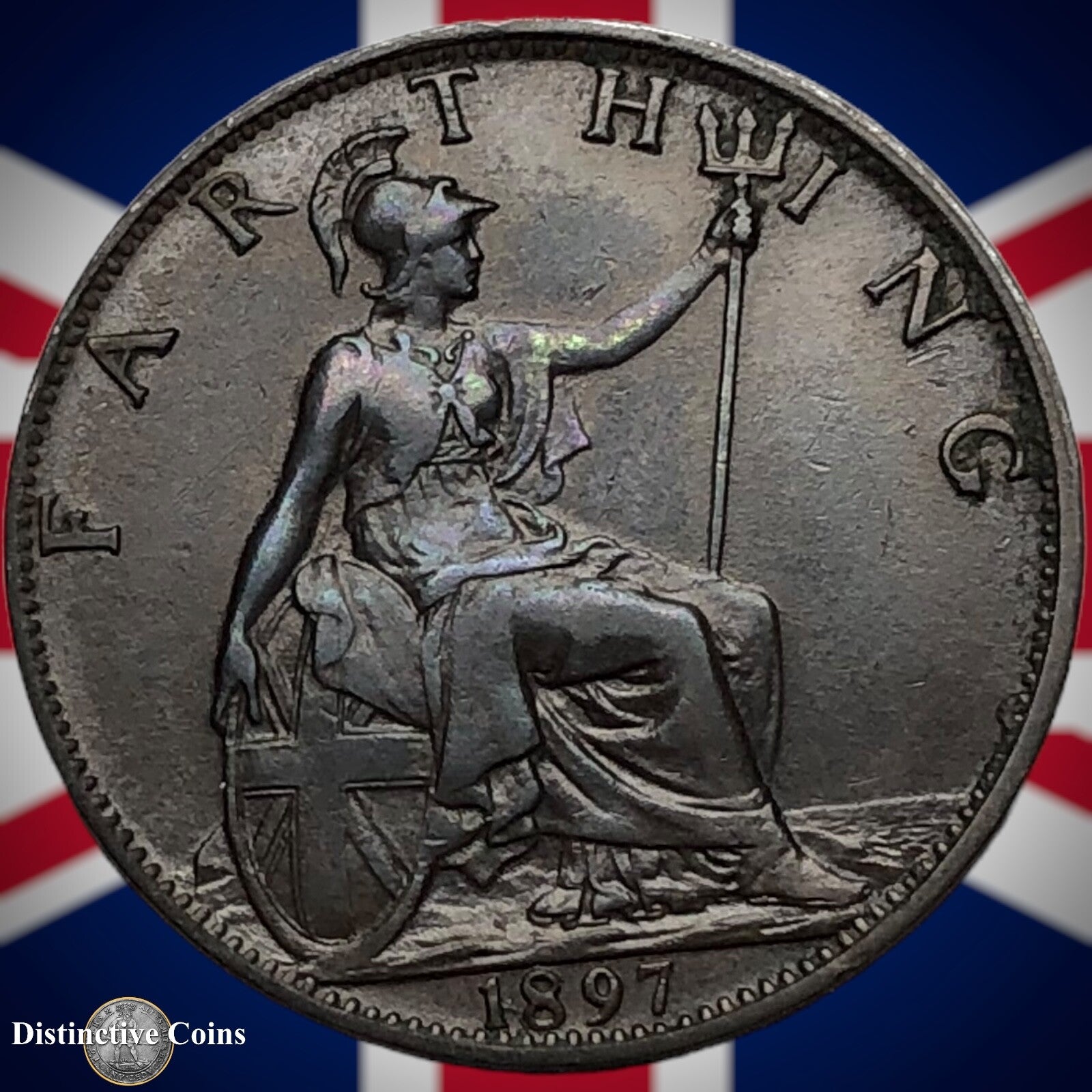 Great Britain 1897 Farthing 1/4d GB4446