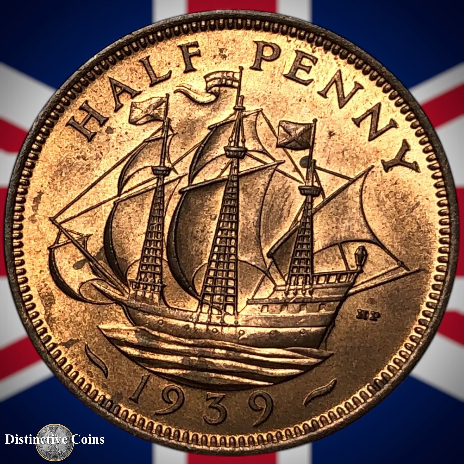 Great Britain 1939 Half Penny 1/2d GB6020