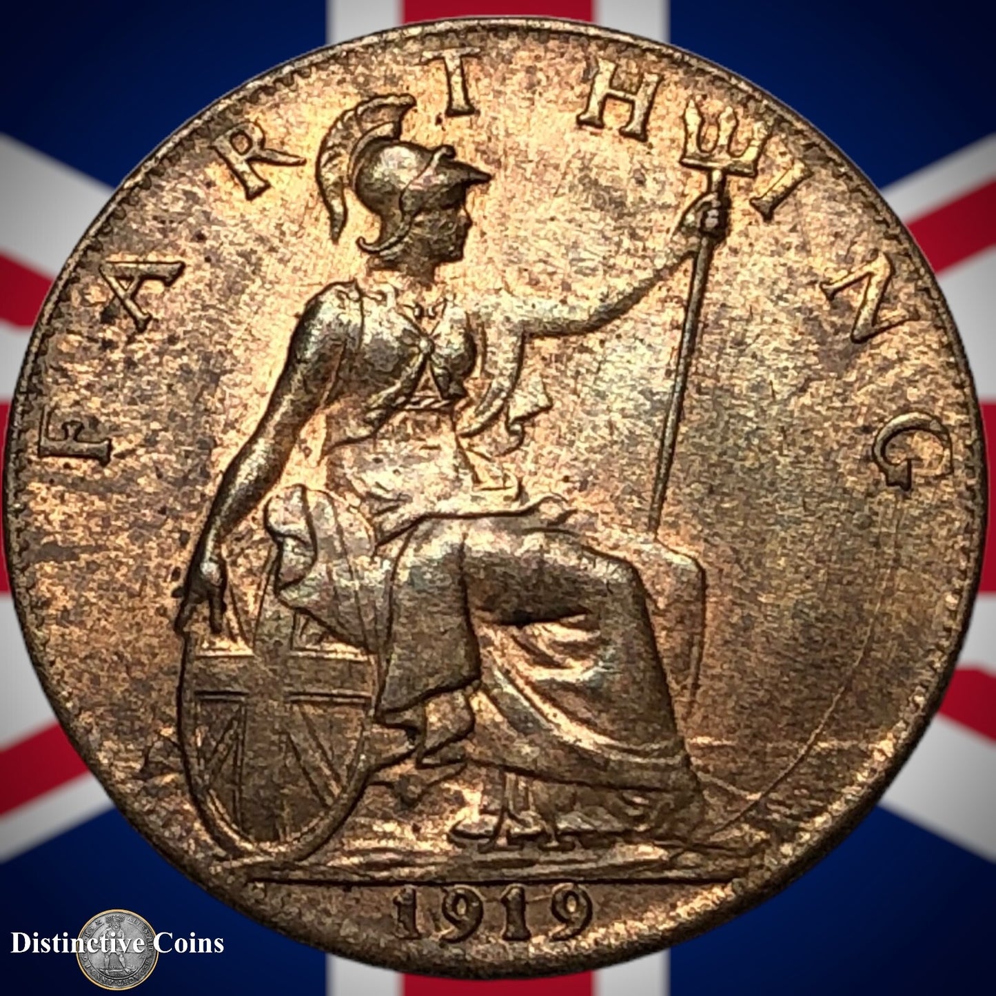 Great Britain 1919 Farthing 1/4d GB4733