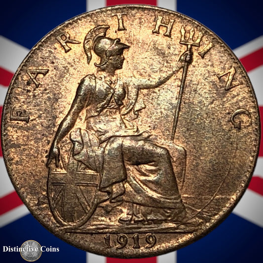 Great Britain 1919 Farthing 1/4d GB4733