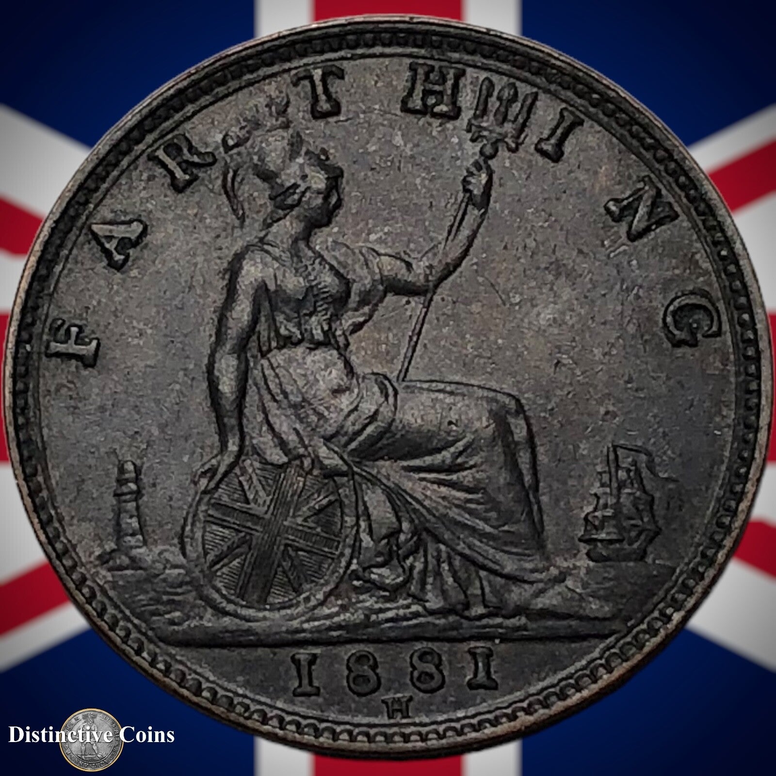 Great Britain 1881 H Farthing 1/4d GB4015