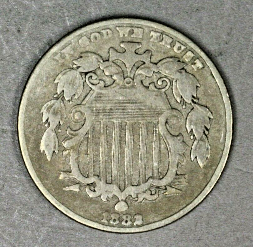 US 1882 Shield Nickel  A3055
