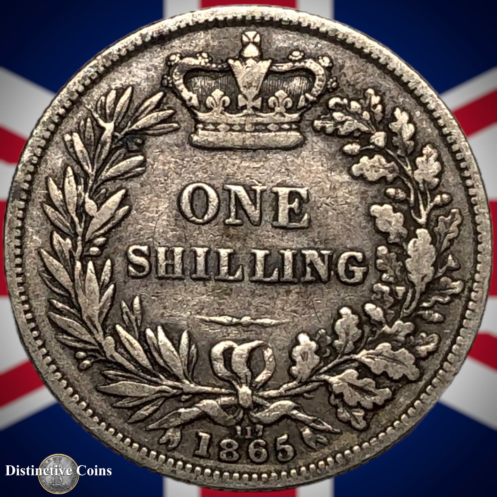 Great Britain 1865 British One Shilling GB0280