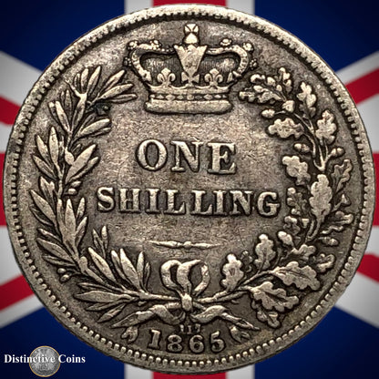 Great Britain 1865 British One Shilling GB0280