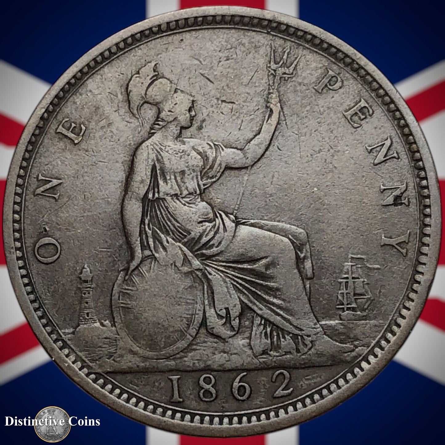 Great Britain 1862 Penny 1d GB6198