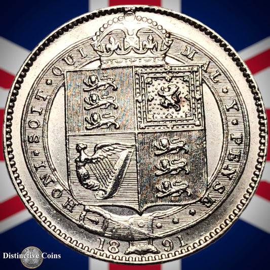 Great Britain 1891 British One Shilling GB0588