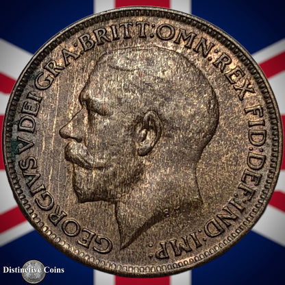 Great Britain 1918 Farthing 1/4d GB4709