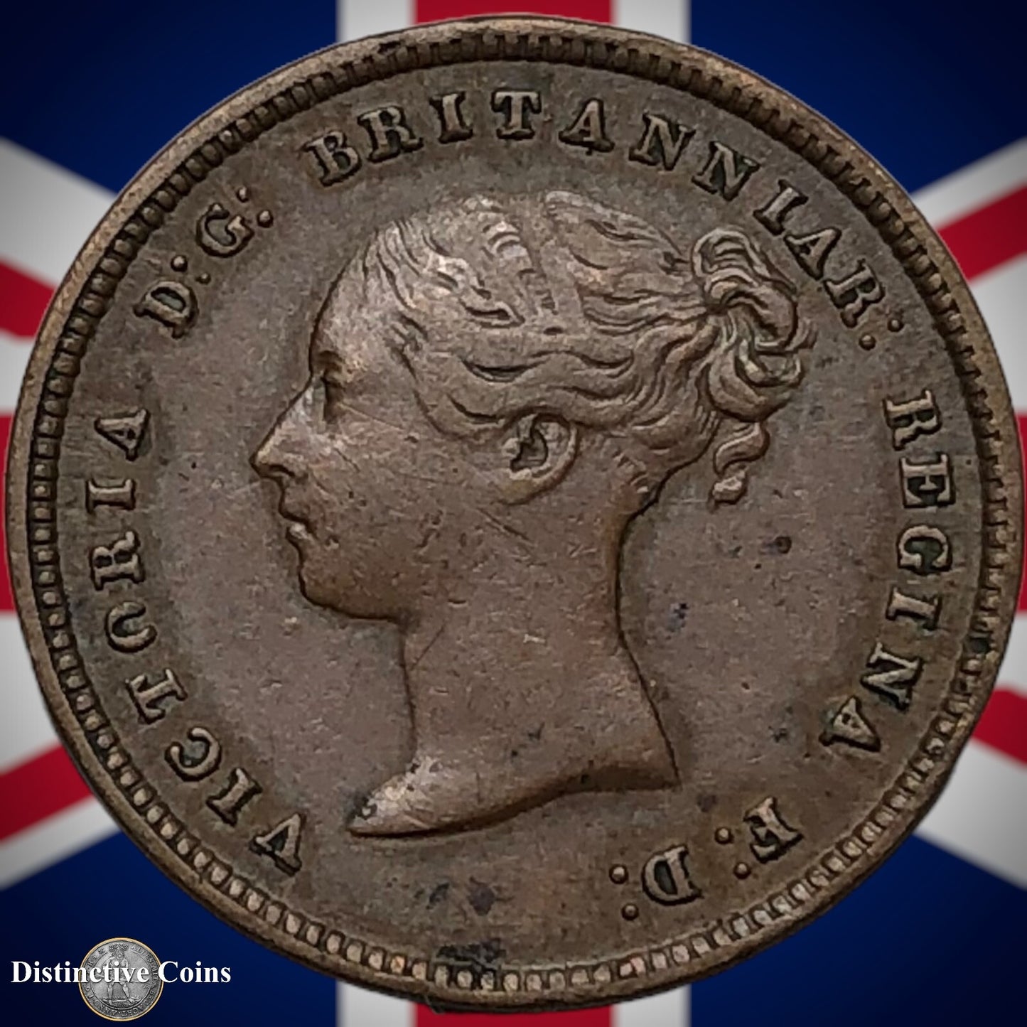 Great Britain 1844 Half Farthing 1/2 Penny GB3089