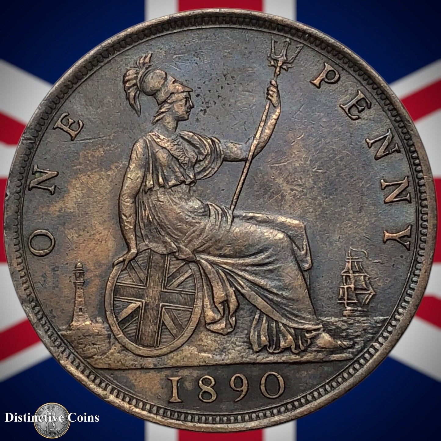 Great Britain 1890 Penny 1d GB6516