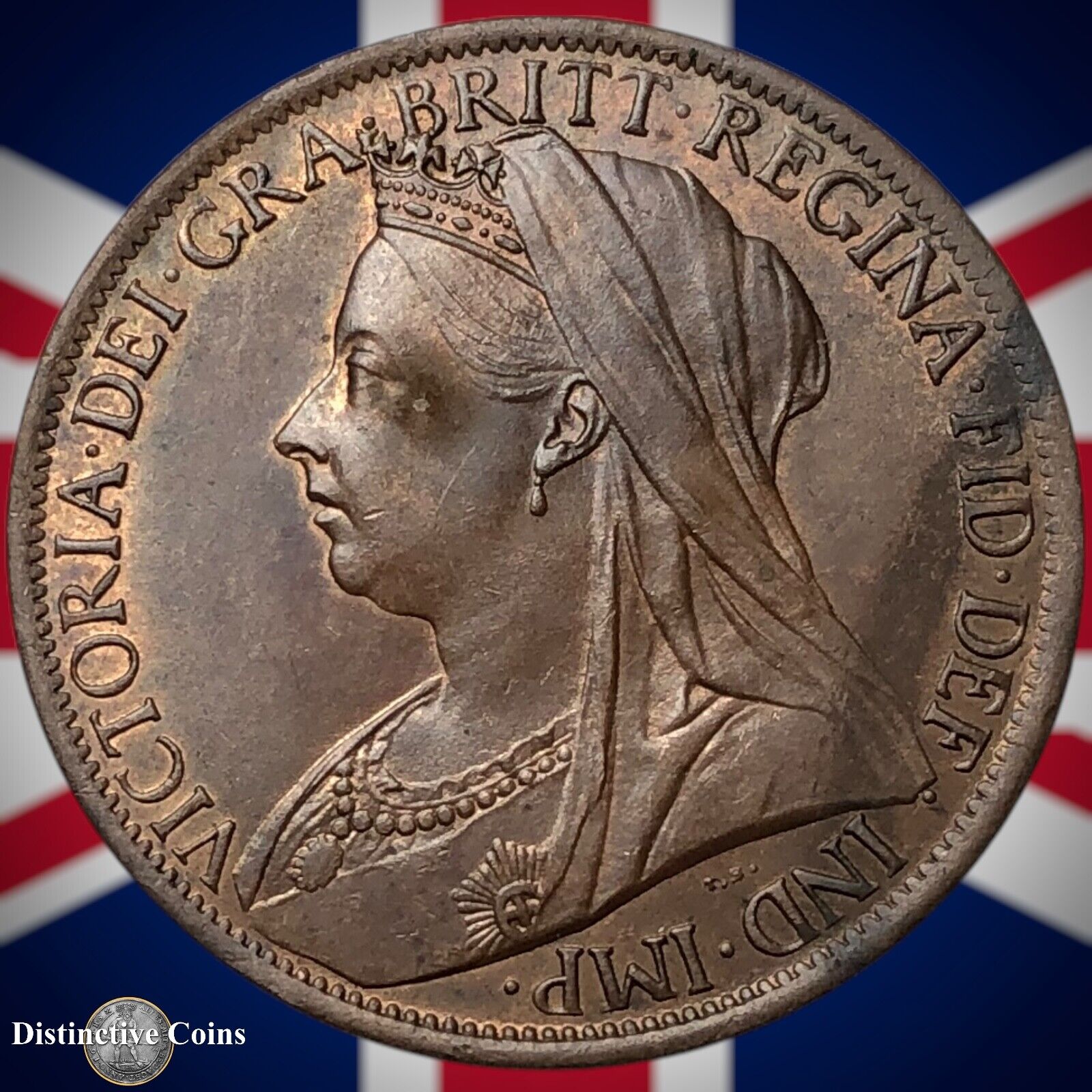 Great Britain 1901 Penny 1d GB6643