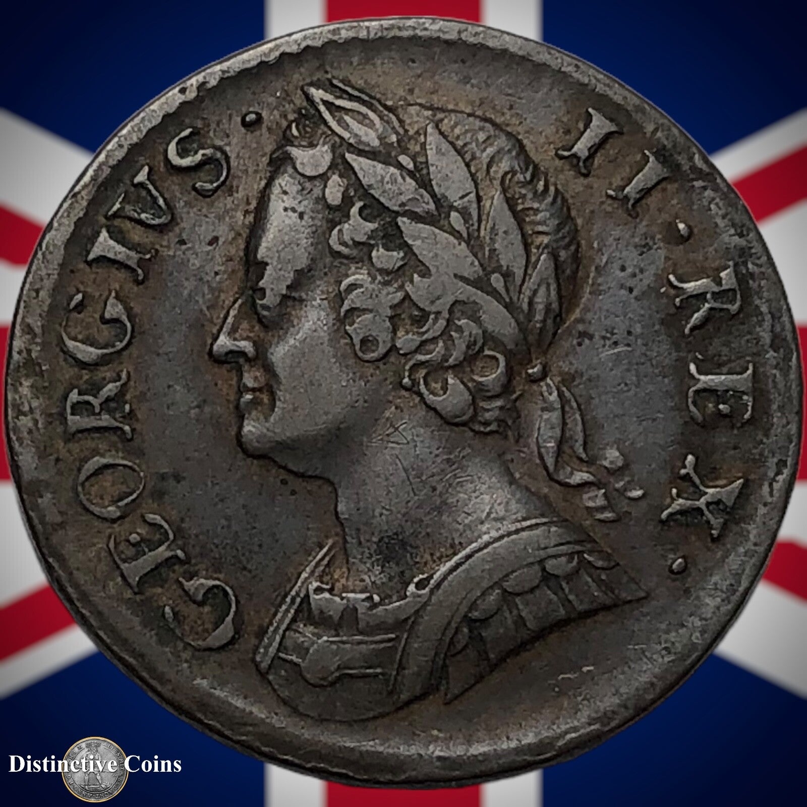 Great Britain 1754 Farthing 1/4d GB3179