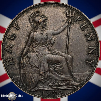 Great Britain 1903 Half Penny 1/2d GB5791