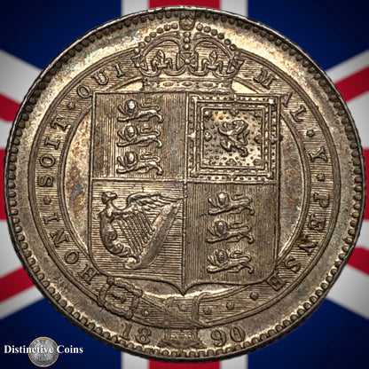 Great Britain 1890 British One Shilling GB0572