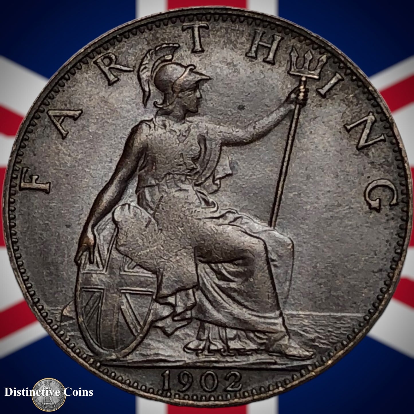 Great Britain 1902 Farthing 1/4d GB4511