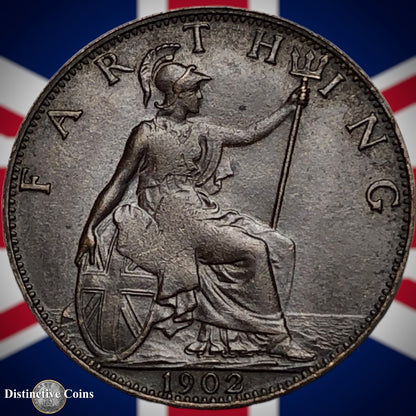 Great Britain 1902 Farthing 1/4d GB4511
