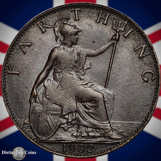 Great Britain 1902 Farthing 1/4d GB4511
