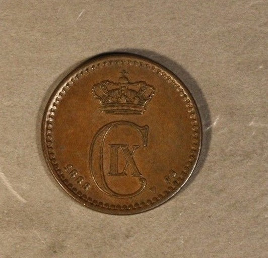 1888 Denmark 1 Ore Very High Grade          