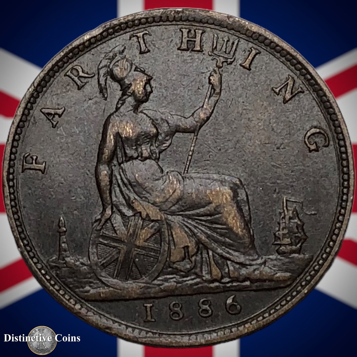 Great Britain 1886 Farthing 1/4d GB4181