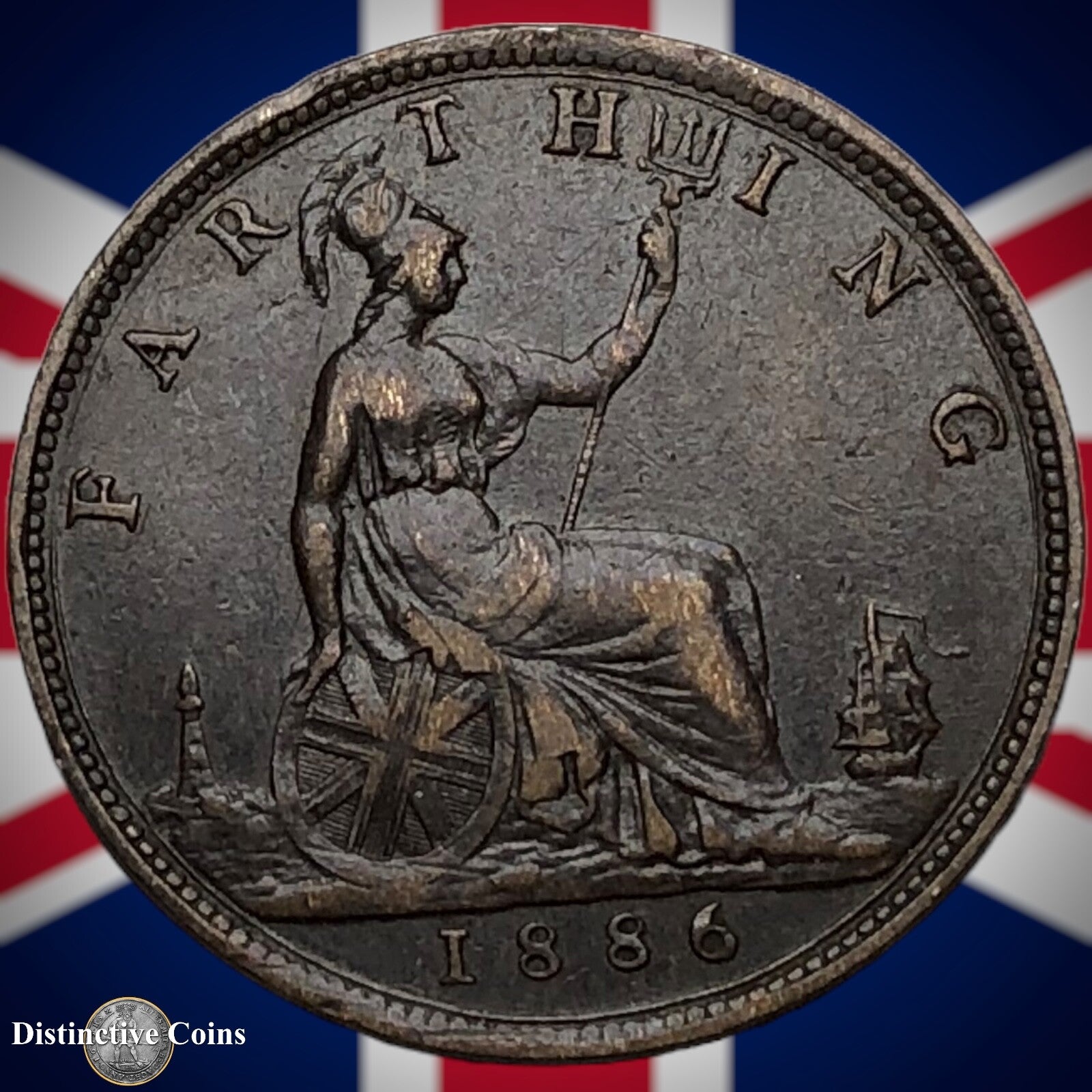 Great Britain 1886 Farthing 1/4d GB4181