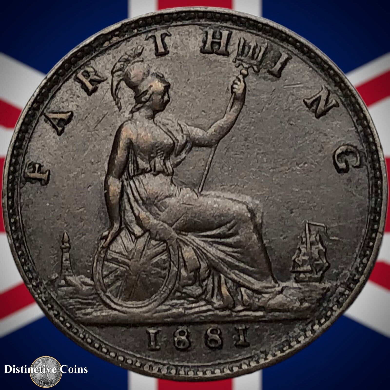 Great Britain 1881 Farthing 1/4d GB3861